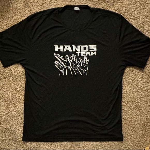 NWOT SportsTek Men 2XL black t-shirt Athletic shirt Representing a team No flaws - Picture 4 of 10